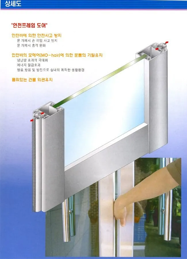 안전프레임 도어 도면·사진
